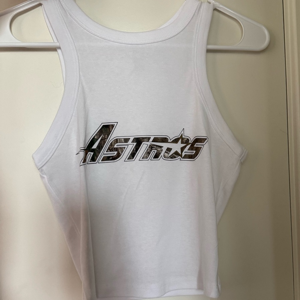 Houston Astros Camo Crop Top